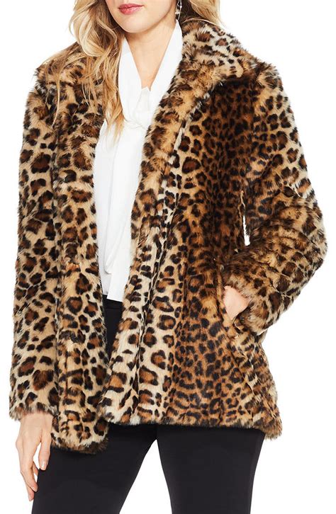 long leopard faux fur coat|faux fur leopard jacket nordstrom.